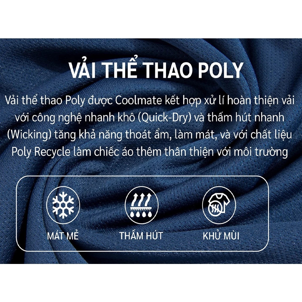 [GIÁ TỐT TRÊN LIVE]Combo 2 Áo thun nam thể thao tập Gym, Tennis, Pickleball Coolmate Basics thoải mái, thấm hút tốt
