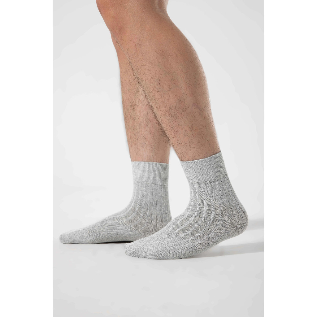 [MUA 2 GIẢM 5%]Combo 2 đôi Tất cổ trung Cotton Ribbed Coolmate thoáng khí thấm hút mồ hôi tốt