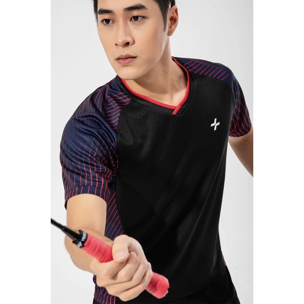 [MUA 4 GIẢM 20%]Áo thun thể thao nam chơi pickleball cầu lông Racquet Sport Graphic Red Line Thoáng khí Coolmate