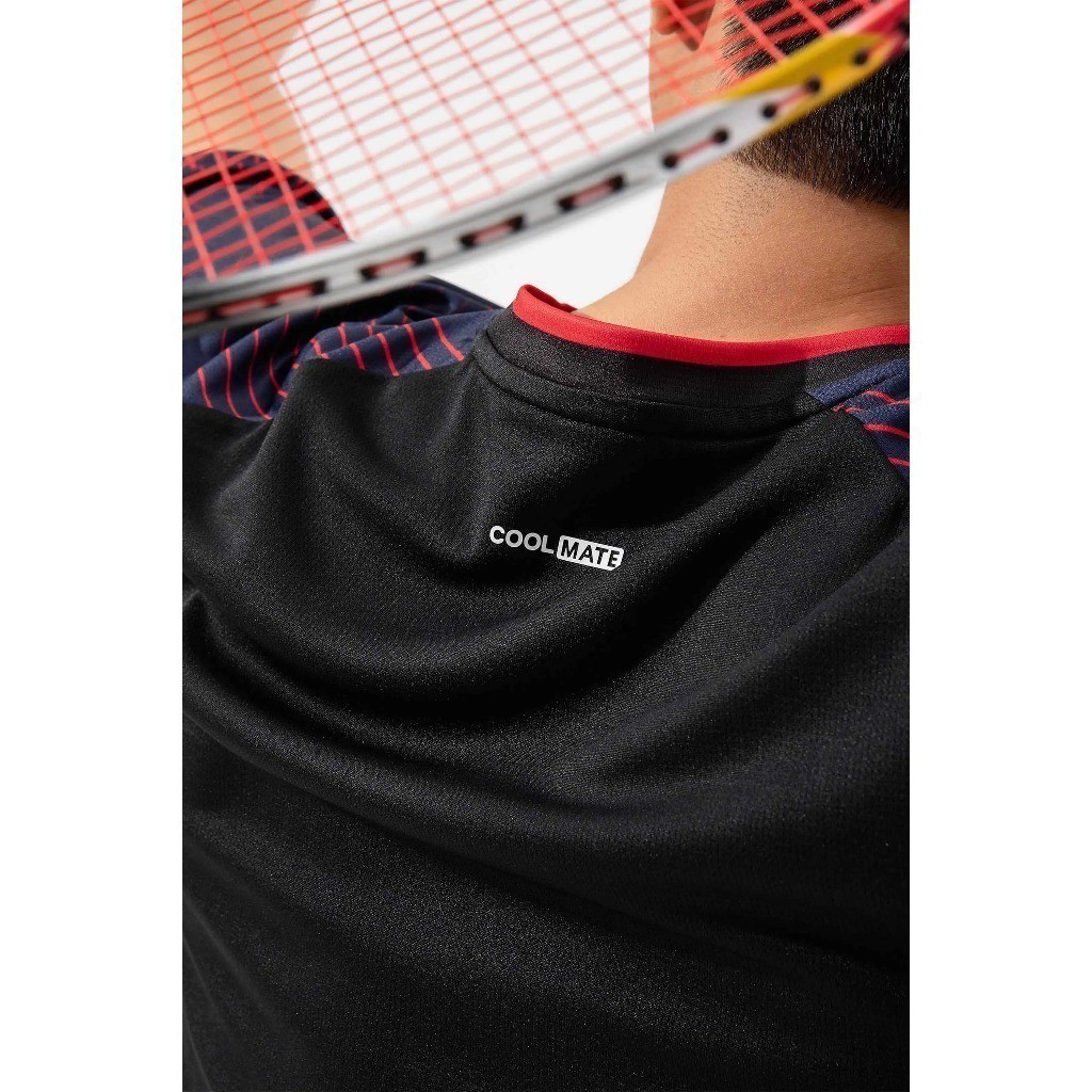 [MUA 4 GIẢM 20%]Áo thun thể thao nam chơi pickleball cầu lông Racquet Sport Graphic Red Line Thoáng khí Coolmate