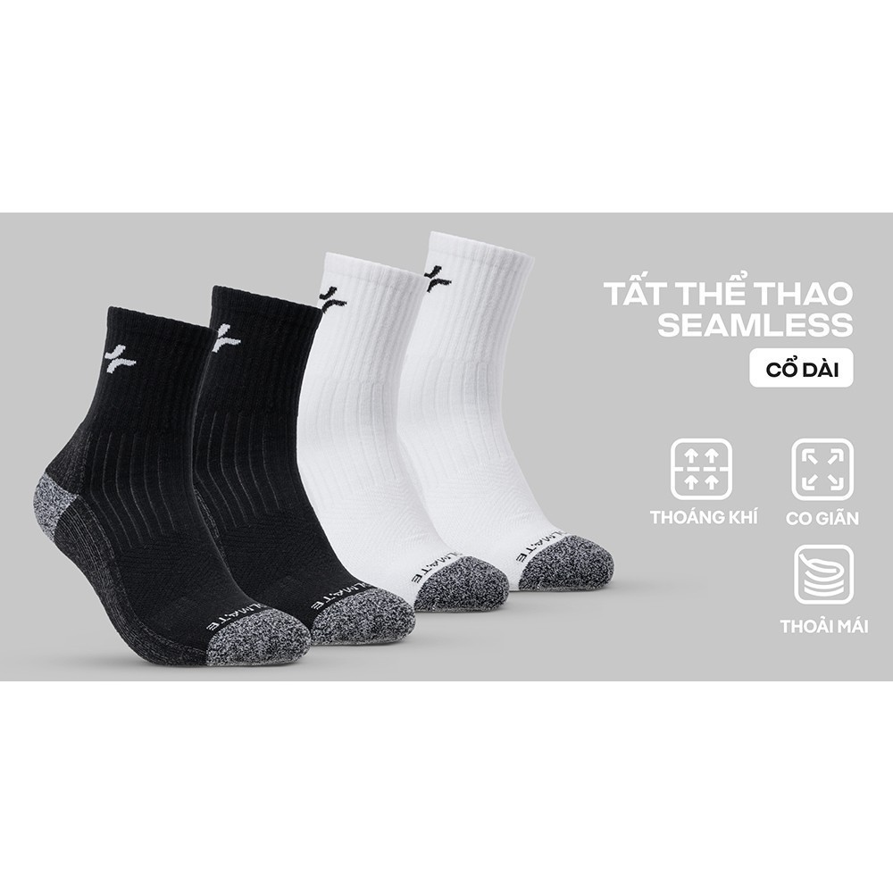 [MUA 2 GIẢM 5%]Tất Thể Thao Seamless Cổ Dài êm ái siêu bền Coolmate