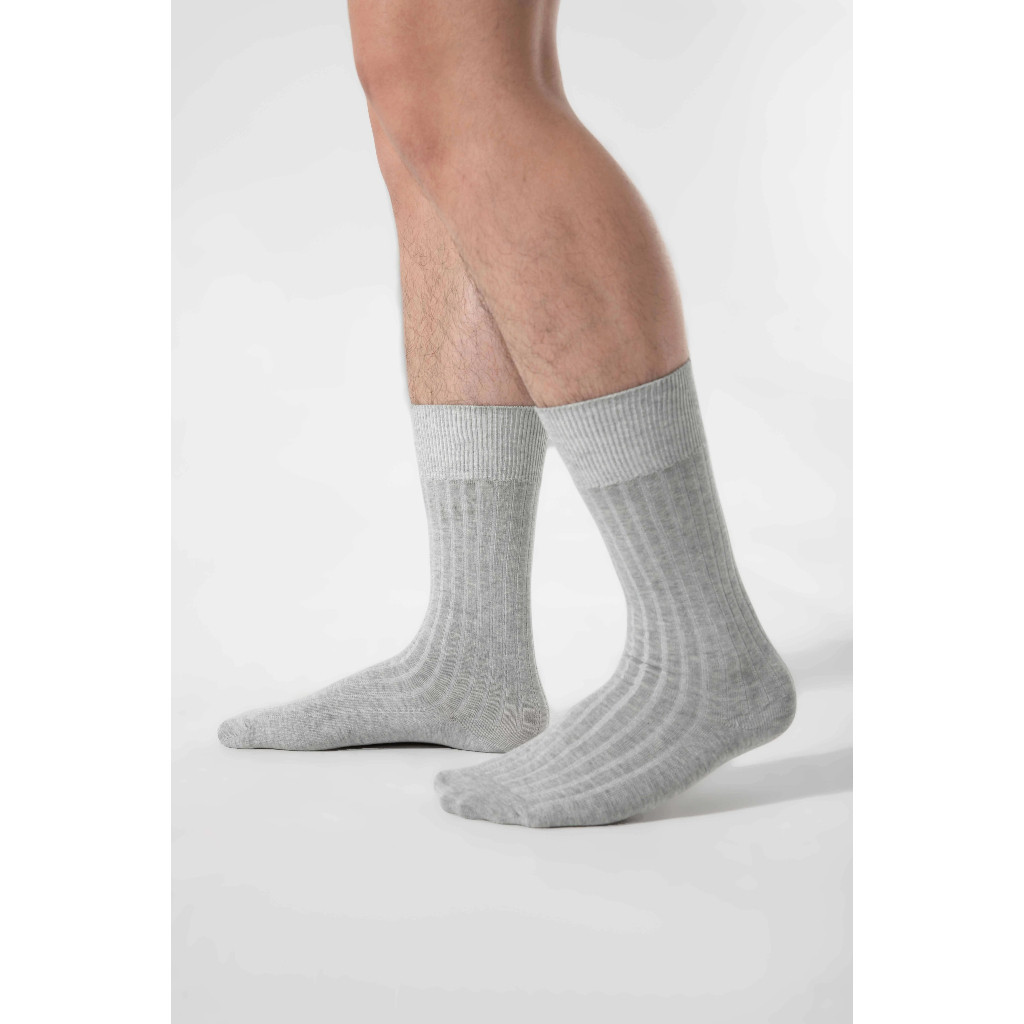 [MUA 2 GIẢM 5%]Combo 2 đôi Tất cổ dài Cotton Ribbed Coolmate thoáng khí, thấm hút tốt