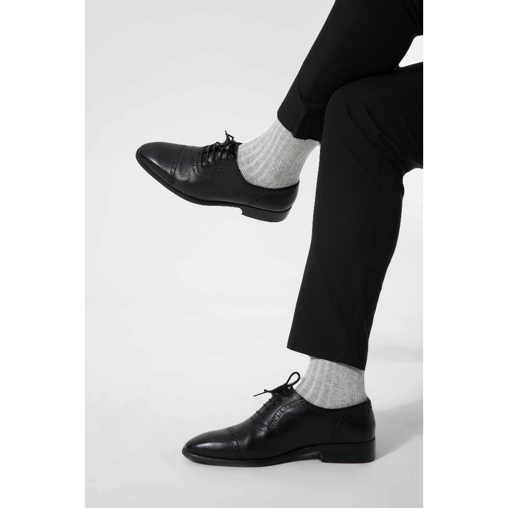 [MUA 2 GIẢM 5%]Combo 2 đôi Tất cổ dài Cotton Ribbed Coolmate thoáng khí, thấm hút tốt