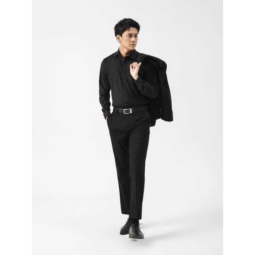 [TẶNG COMBO 2 TẤT]Áo sơ mi nam dài tay Modal Essential mềm mại, thoáng khí Áo đi làm đi chơi dạo phố Coolmate