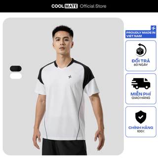 Áo thun nam thể thao phối bo cổ co giãn thấm hút tốt Coolmate