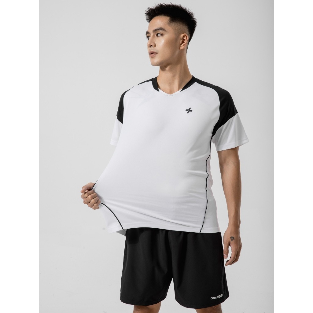 [TẶNG QUÀ ĐƠN 329K]Áo thun nam thể thao pickleball tennis phối bo cổ co giãn thấm hút tốt nhanh khô Coolmate