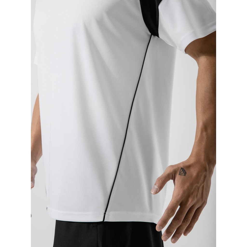 [TẶNG QUÀ ĐƠN 329K]Áo thun nam thể thao pickleball tennis phối bo cổ co giãn thấm hút tốt nhanh khô Coolmate