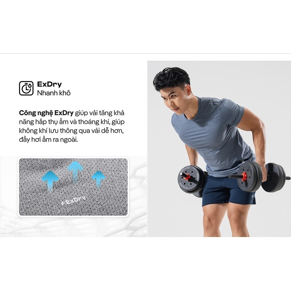 [MUA 4 GIẢM 20%]Áo Thun thể thao đa năng Training I dệt Knit mesh siêu thoáng khí co giãn tốt, thấm hút tốt Coolmate