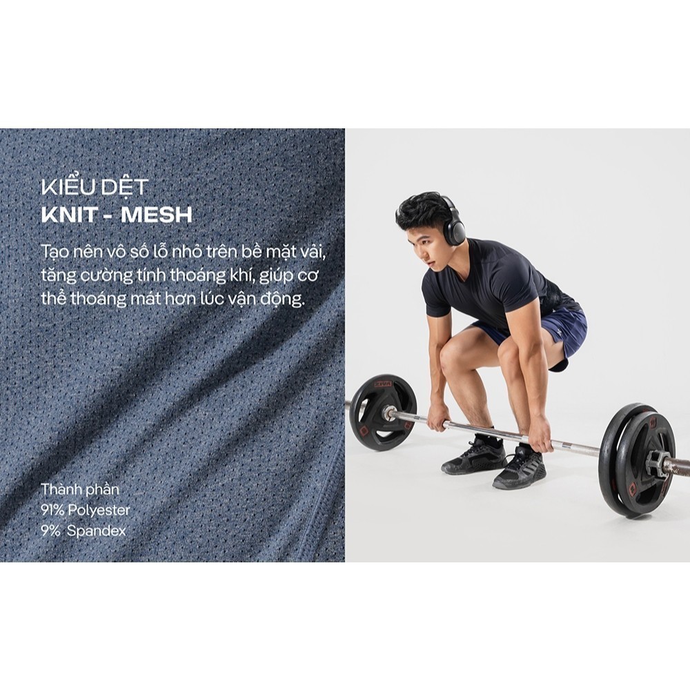 [MUA 4 GIẢM 20%]Áo Thun thể thao đa năng Training I dệt Knit mesh siêu thoáng khí co giãn tốt, thấm hút tốt Coolmate