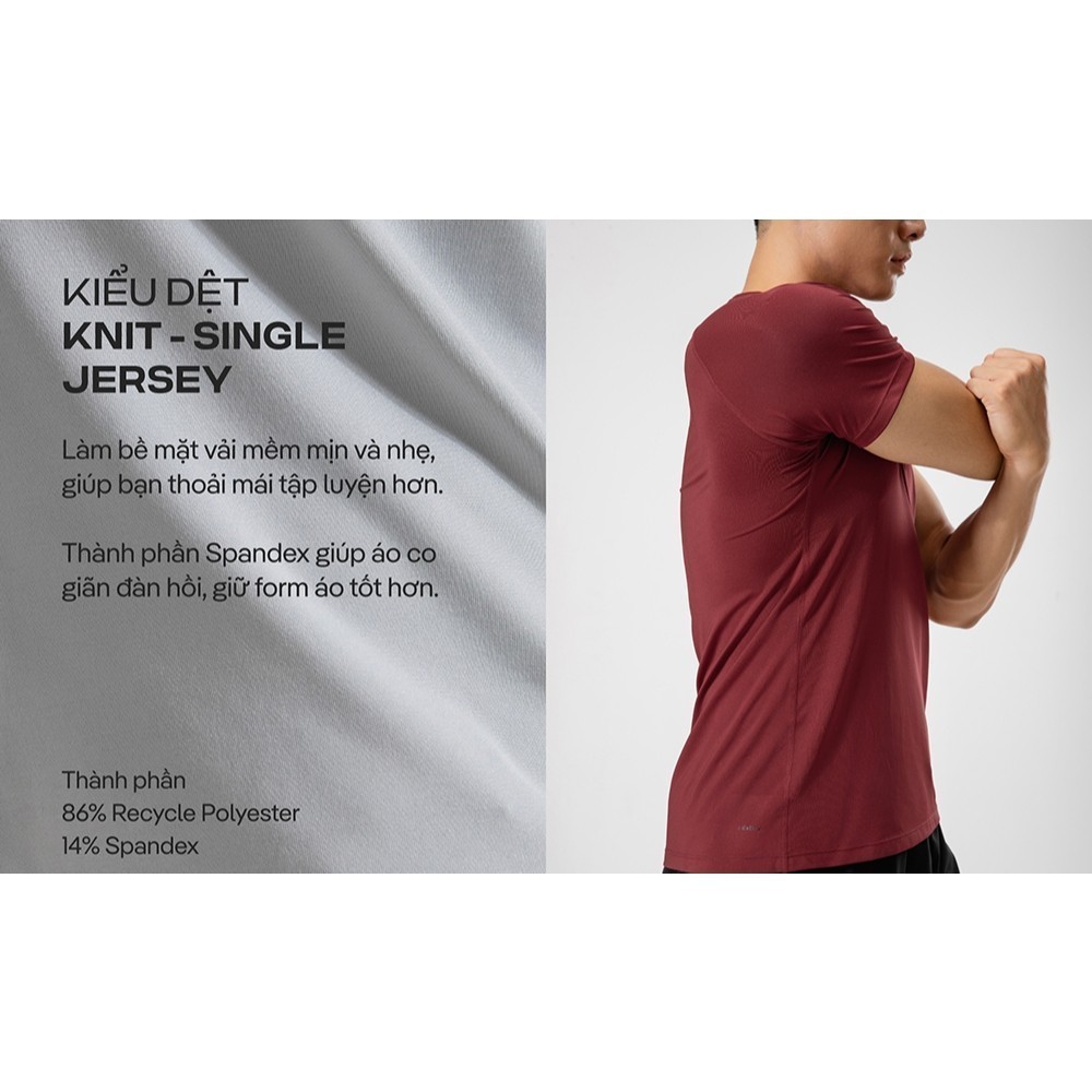 [MUA 4 GIẢM 20%]Áo Thun Gym Powerfit thể thao Slim fit 1952 dáng ôm, co giãn 4 chiều, thấm hút tốt Coolmate