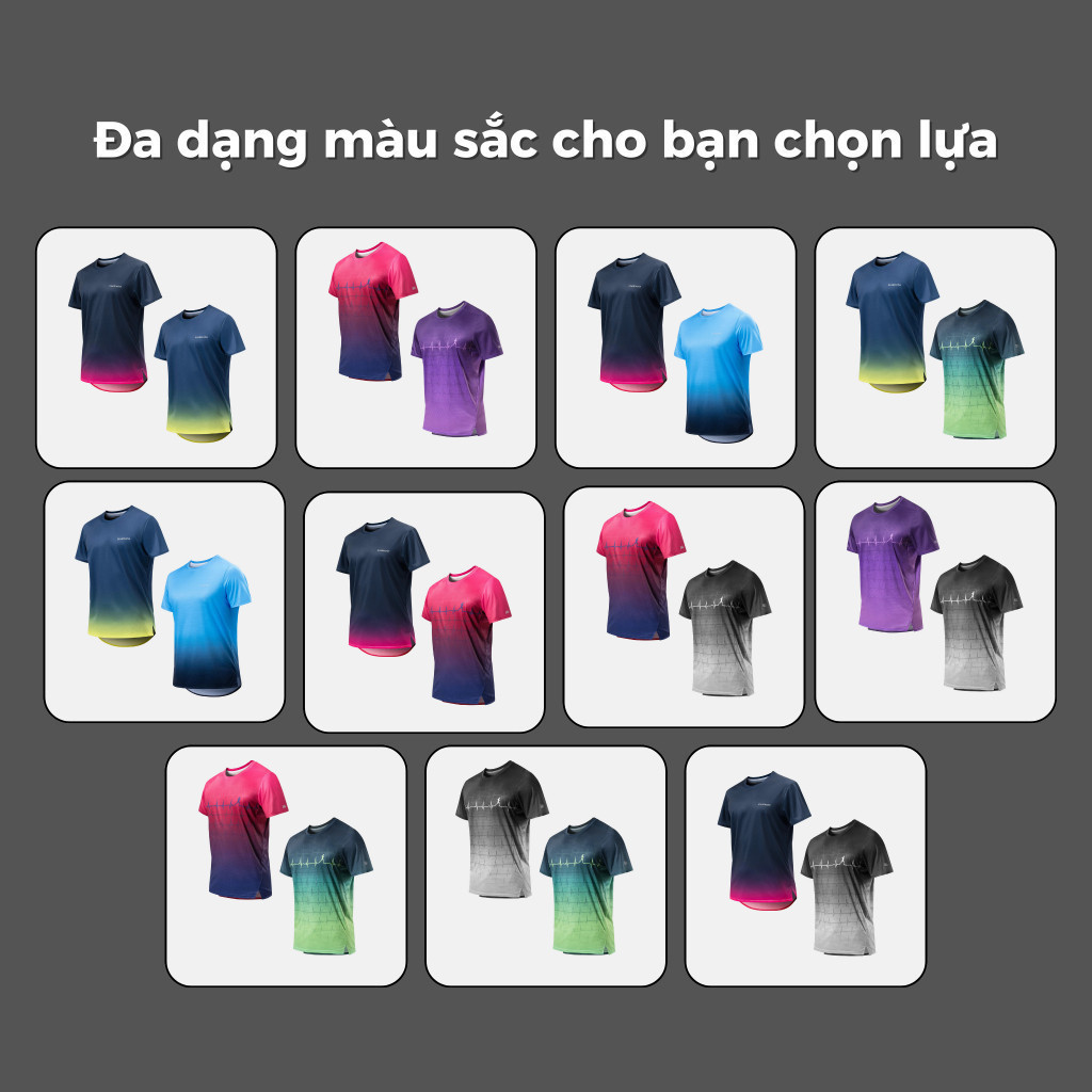 [GIÁ TỐT TRÊN LIVE]Combo 2 áo thun thể thao chạy bộ graphic siêu nhẹ thấm hút đa dạng màu Coolmate