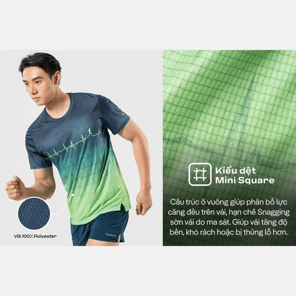 [GIÁ TỐT TRÊN LIVE]Combo 2 áo thun thể thao chạy bộ graphic siêu nhẹ thấm hút đa dạng màu Coolmate