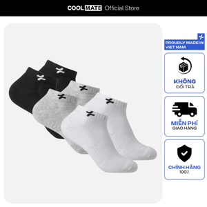 Pack 3 tất vớ active cổ ngắn mềm mại thoáng khí Coolmate [Không đổi trả]