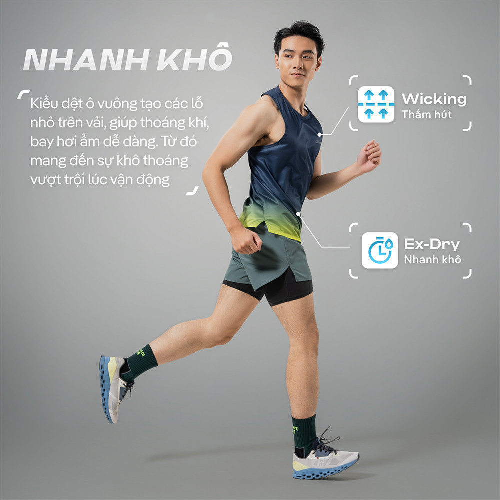 [MUA 2 GIẢM 5%]Áo ba lỗ nam Singlet thể thao chạy bộ Graphic Special thoáng khí Coolmate[OUTLET - Không đổi trả]