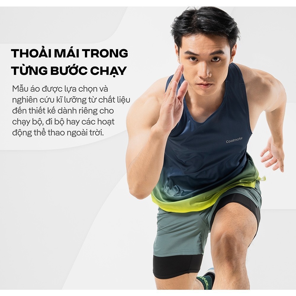 [MUA 2 GIẢM 5%]Áo ba lỗ nam Singlet thể thao chạy bộ Graphic Special thoáng khí Coolmate[OUTLET - Không đổi trả]
