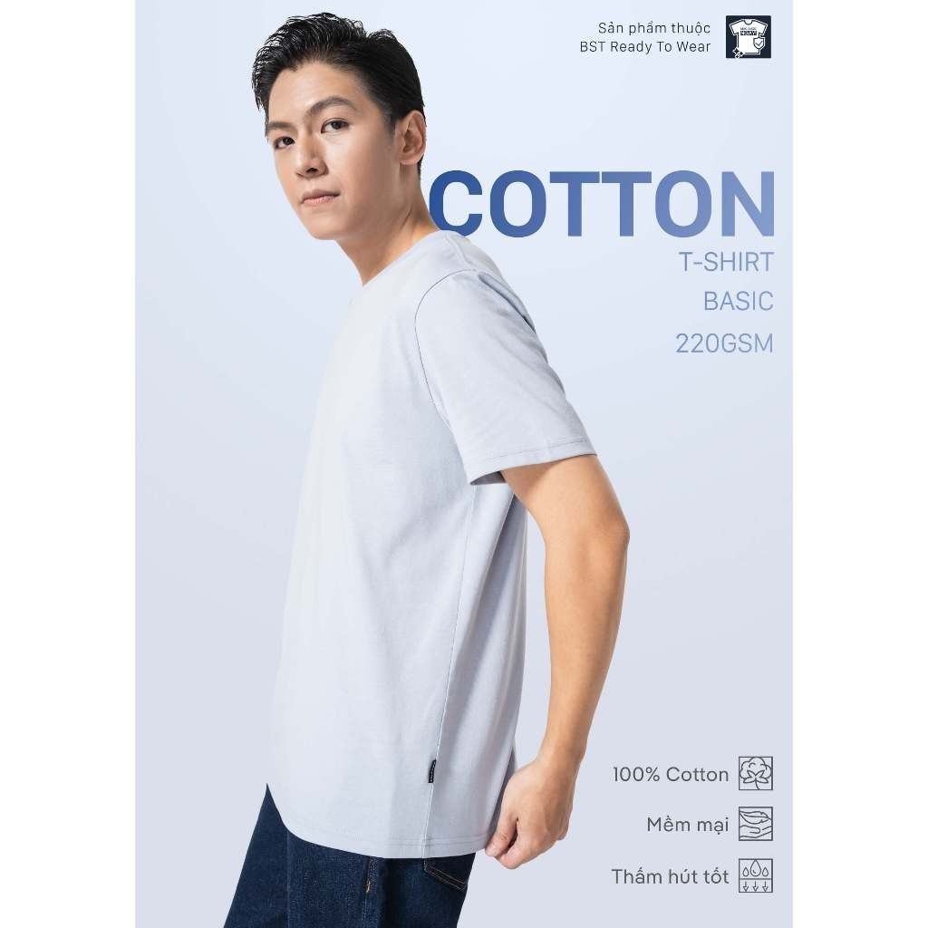 [MUA 2 GIẢM 5%]Combo Pack 3 áo thun cotton 220gsm Coolmate