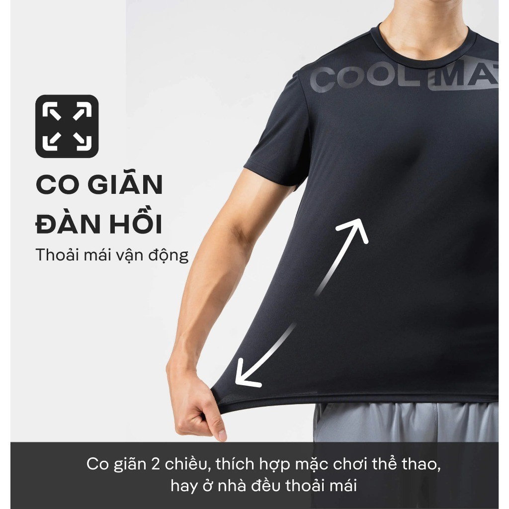[MUA 2 GIẢM 5%][OUTLET - KHÔNG ĐỔI TRẢ]Áo Thun nam TShirt thể thao Active logo Coolmate