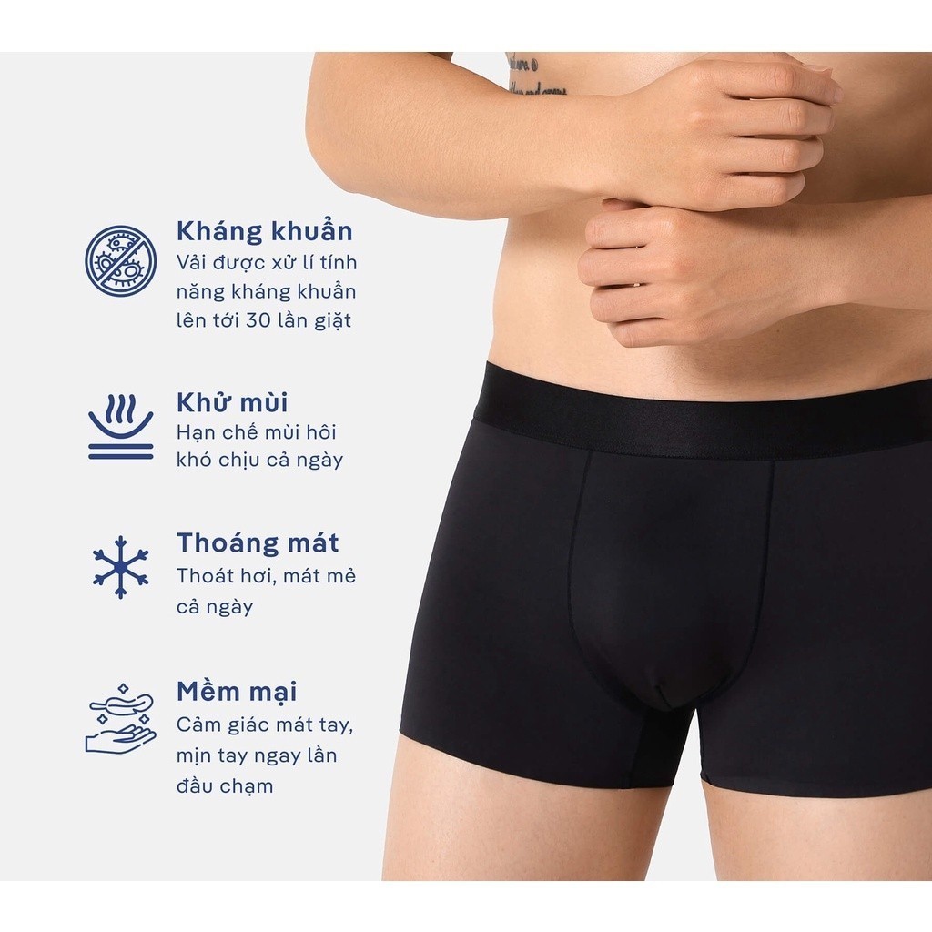 [MUA 2 GIẢM 5%]Quần lót nam Trunk Excool Microfiber Seamless (Không đường may) Coolmate