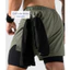 Quần Short thể thao nam Gym Power 2 lớp co giãn, thấm hút, nhanh khô Coolmate