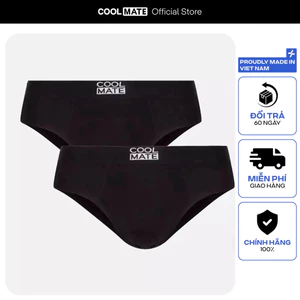 Set 2 quần lót nam Bamboo Brief tam giác mềm mại, thấm hút, kháng khuẩn Coolmate