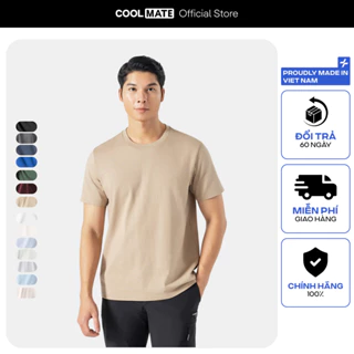 Áo thun nam TShirt Basic Cotton 100% 220gsm dày dặn mềm mại Coolmate