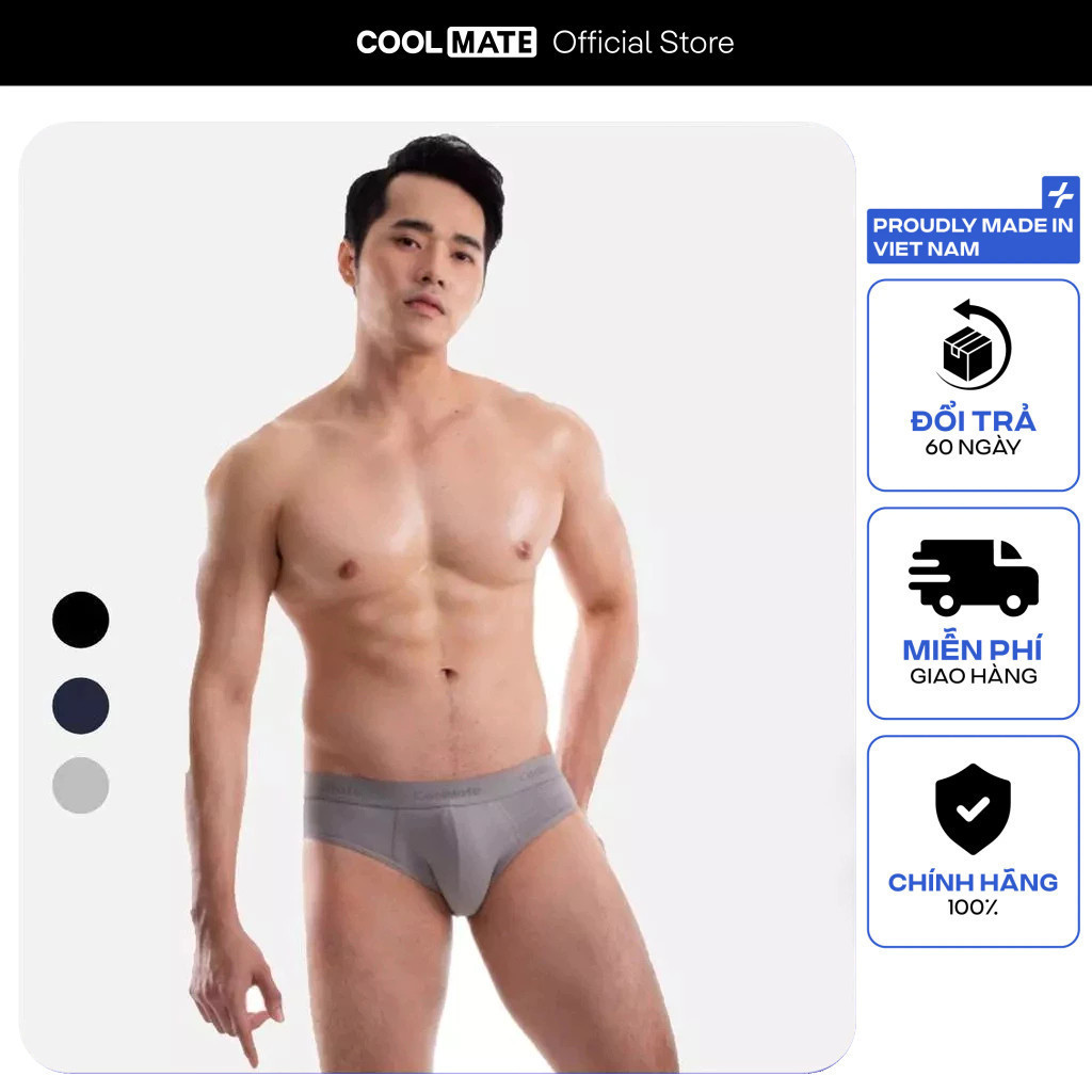 [MUA 2 GIẢM 5%]Quần lót tam giác nam Brief Cotton co giãn Coolmate