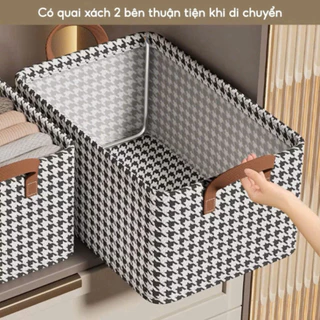 Hộp Đựng Quần Áo Khung Thép Gấp Gọn Thông Minh HGHOME Giỏ Đựng Quần Áo Đồ Lót Sắp Xếp Tủ Đồ Gọn Gàng