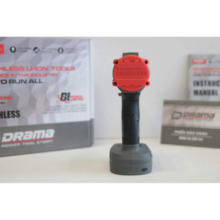 Thân Máy siết bulong pin DRAMA 5599A, Động cơ KHÔNG CHỔI THAN, Lực siết 380Nm, 2 trong 1