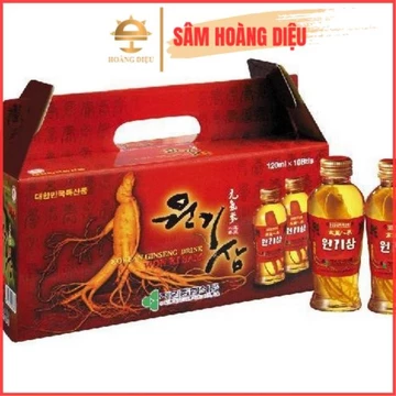 SÂM HOÀNG DIỆU - Nước Hồng Nhân Sâm WonKiSam Won ki sam Hộp 10 chai x 120ml/chai