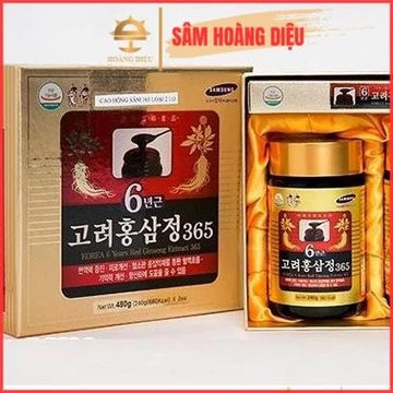 Sâm Hoàng Diệu - Combo cao hồng sâm cô đặc Hàn Quốc chính hãng 365 hộp 2 lọ , 4 lọ x 240g