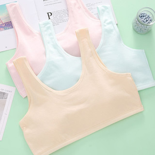 Áo lót bé gái cotton 2 lớp dày dặn kiểu dáng basic - Áo lá học sinh co giãn linh hoạt thoải mái B508