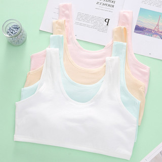 Áo lót bé gái cotton 2 lớp dày dặn kiểu dáng basic - Áo lá học sinh co giãn linh hoạt thoải mái B508