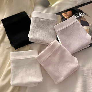 Quần lót nữ cotton gân tăm dày dặn lưng chun- Quần chip nữ trơn basic co giãn không gây hằn bí L2416