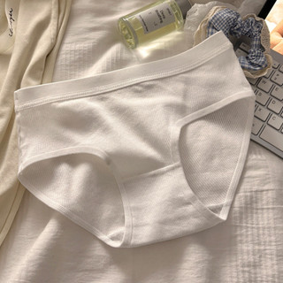 Quần lót nữ cotton gân tăm dày dặn lưng chun- Quần chip nữ trơn basic co giãn không gây hằn bí L2416