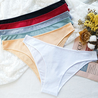 Quần lót cotton nữ đáy may 2 lớp kháng khuẩn - Quần lót nữ cạp vừa tôn dáng co dãn thấm hút tốt L261