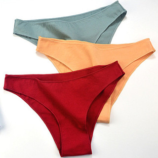 Quần lót cotton nữ đáy may 2 lớp kháng khuẩn - Quần lót nữ cạp vừa tôn dáng co dãn thấm hút tốt L261