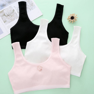 Áo lót học sinh tuổi dậy thì mềm mại 2 lớp chống lộ - Áo Lá Bé Gái cotton thoáng mát thoải mái B8574
