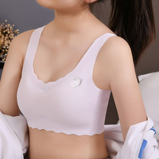 Áo ngực học sinh viền lượn sóng nhẹ nhàng êm ái - Áo lá học sinh su mềm mại họa tiết đáng yêu A741