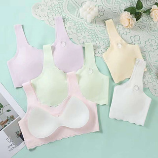 Áo ngực học sinh viền lượn sóng nhẹ nhàng êm ái - Áo lá học sinh su mềm mại họa tiết đáng yêu A741