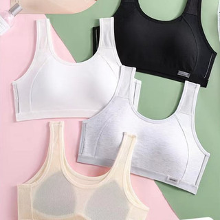 Áo lá học sinh cấp 2 phong cách thể thao - Áo lót cho bé gái cotton mút mỏng may liền tiện lợi A611