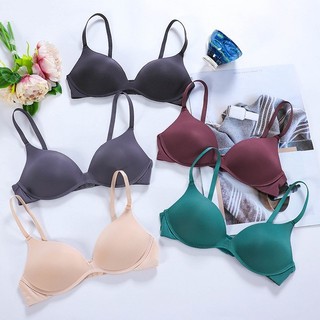 Áo ngực nữ không gọng đệm mút mỏng, Áo lót nữ chất su mềm mại 3 nấc cài điều chỉnh HOMEBRA A239