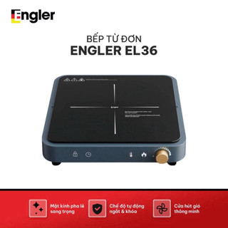 Bếp từ đơn Engler EGL336 công suất 1500W, bếp điện từ mặt kính pha lê dẫn nhiệt nhanh có cửa hút gió - Bếp Của Hà