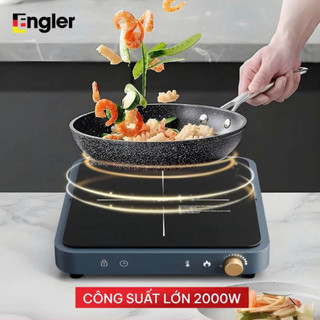 Bếp từ đơn Engler EGL336 công suất 1500W, bếp điện từ mặt kính pha lê dẫn nhiệt nhanh có cửa hút gió - Bếp Của Hà