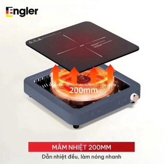 Bếp từ đơn Engler EGL336 công suất 1500W, bếp điện từ mặt kính pha lê dẫn nhiệt nhanh có cửa hút gió - Bếp Của Hà