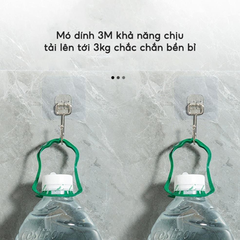 COMBO 10 Móc Dán Tường Chịu Lực INOX 304 Handobox Keo Dán 3M Chắc Chắn Chịu Tải Trọng Đến 10kg