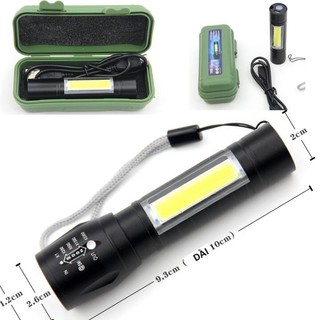 Đèn Pin Zoom 911 (Xài Pin). Đèn Pin cầm tay Siêu Sáng mini Có Zoom và Đèn Pin Police 3W, 5W