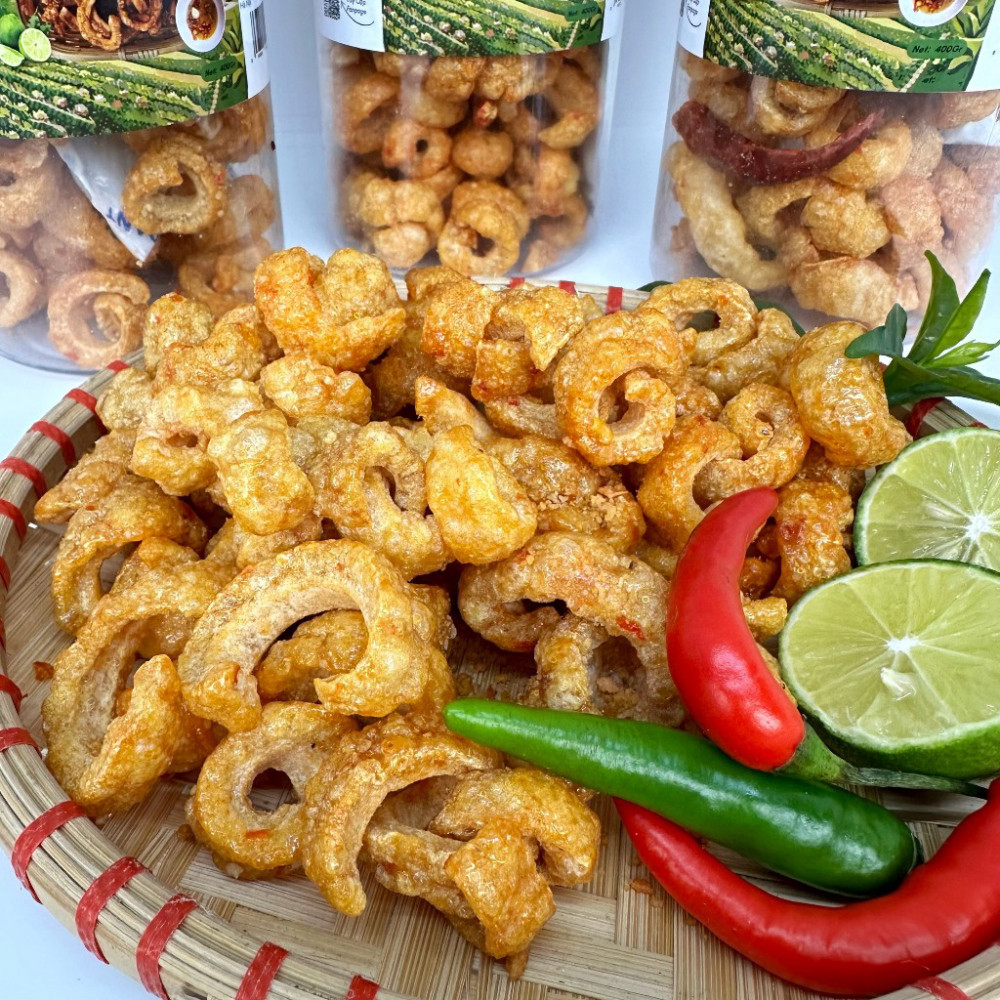 800Gr Tóp Mỡ Chiên Cuộn Mắm Tỏi - Giòn Ngon, Cay Nhẹ, Cực Bắt Vị VNFoods