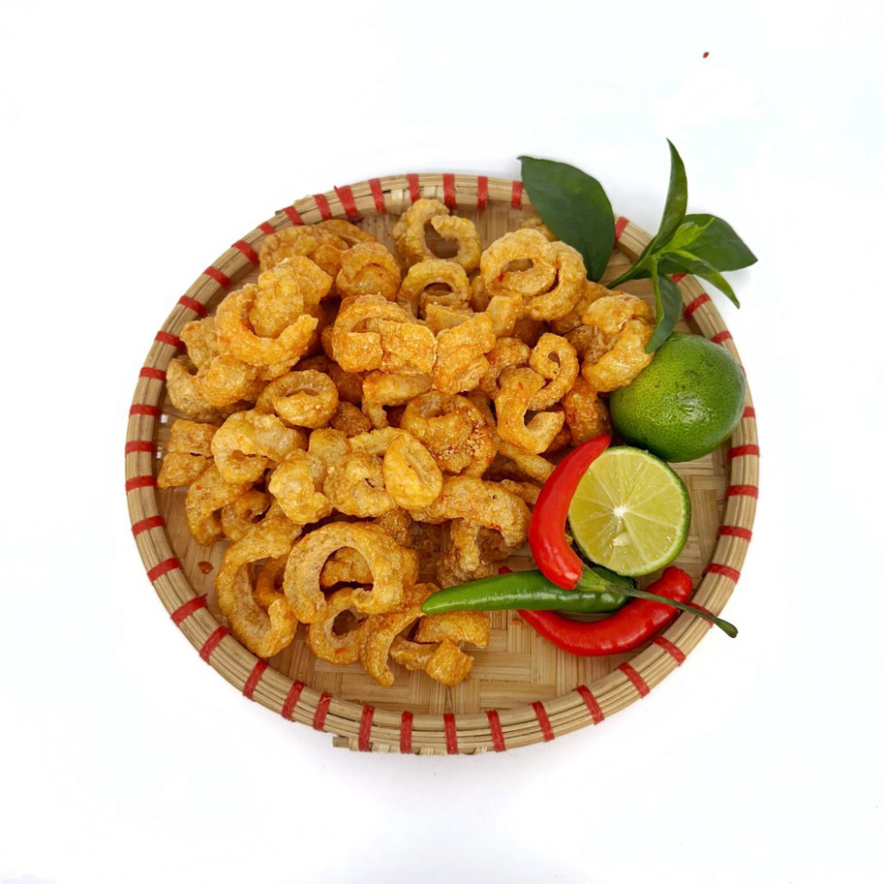 800Gr Tóp Mỡ Chiên Cuộn Mắm Tỏi - Giòn Ngon, Cay Nhẹ, Cực Bắt Vị VNFoods
