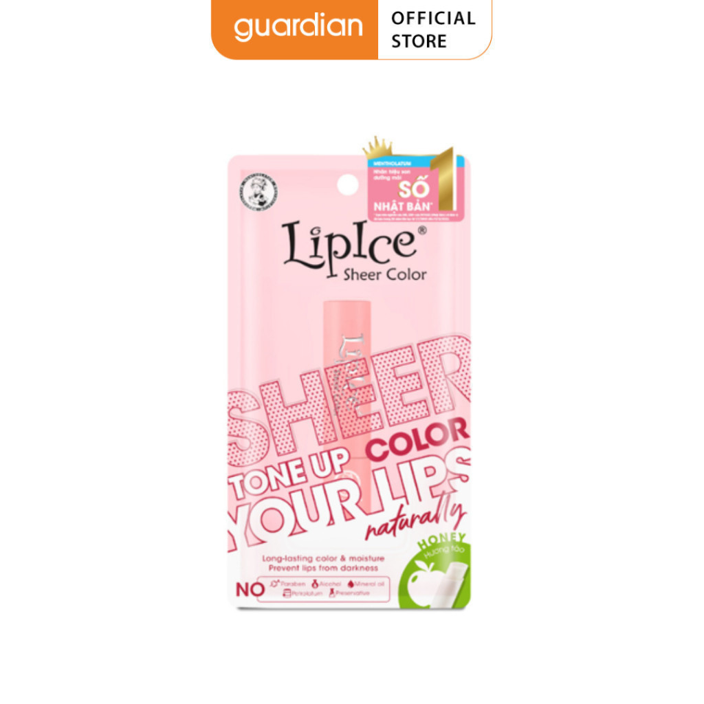 Son Dưỡng LipIce Hiệu Chỉnh Sắc Môi Hương Táo Sheer Color - Honey (2.4g)