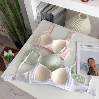 Combo 3 áo ngực nữ mút mỏng cotton thoáng mát -Set 3 áo lót nữ cao cấp không gọng dây 3 nấc cài A414